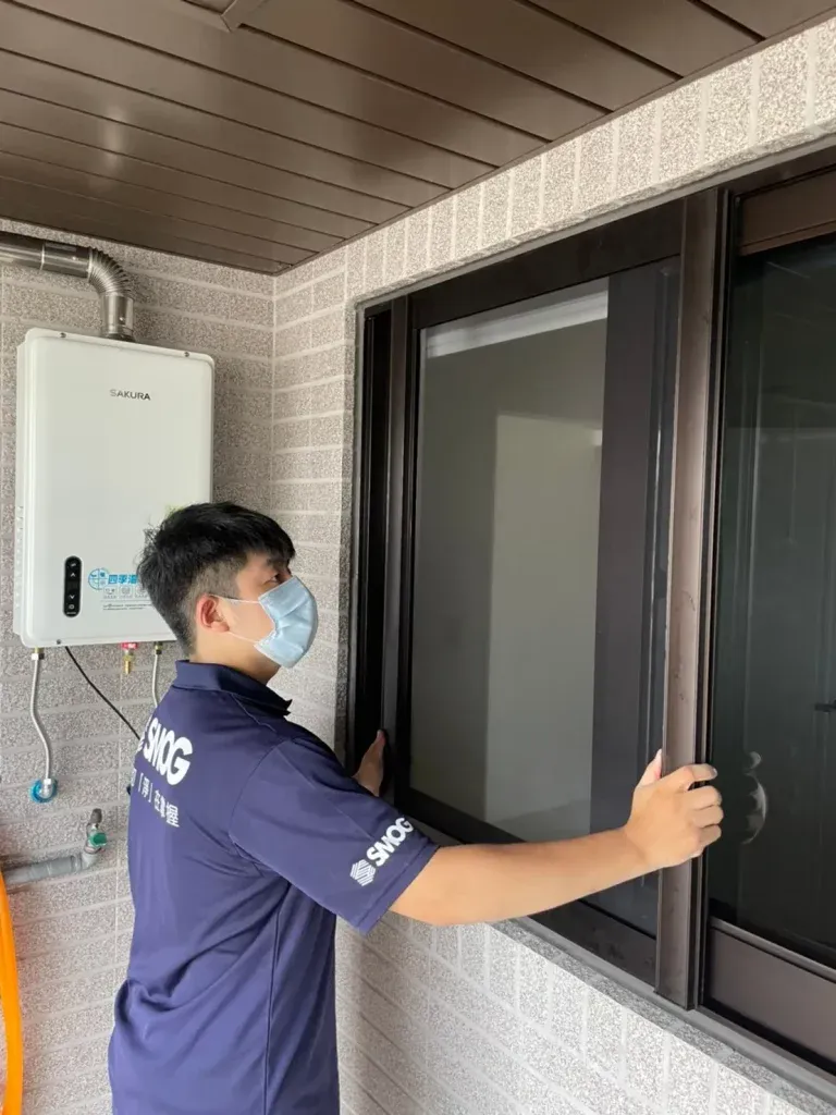 SMOG思瑪科防霾紗窗-現場施工實景