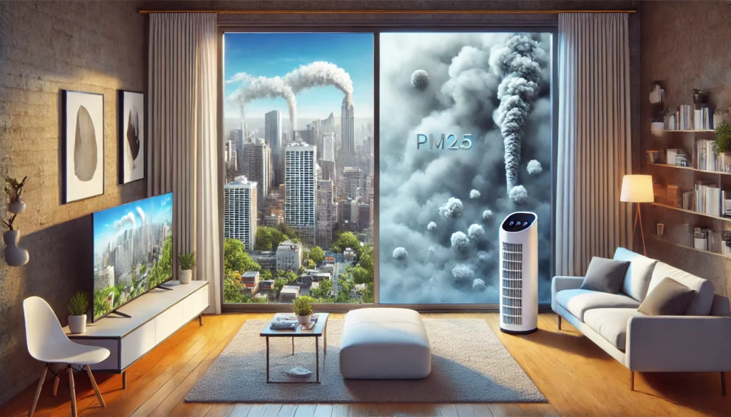 防霾紗窗與空氣清淨機的效果對比,展示防霾紗窗的優勢