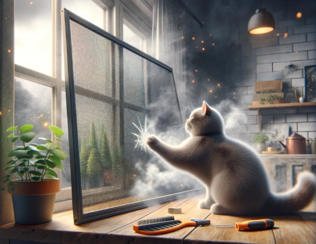 防霾紗窗可以防貓抓嗎?