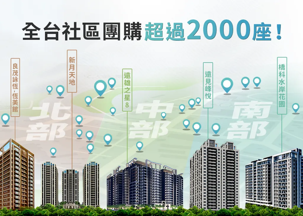 SMOG社區團購遍及超過2000座！