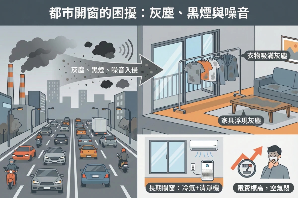 需要防霾紗窗的原因