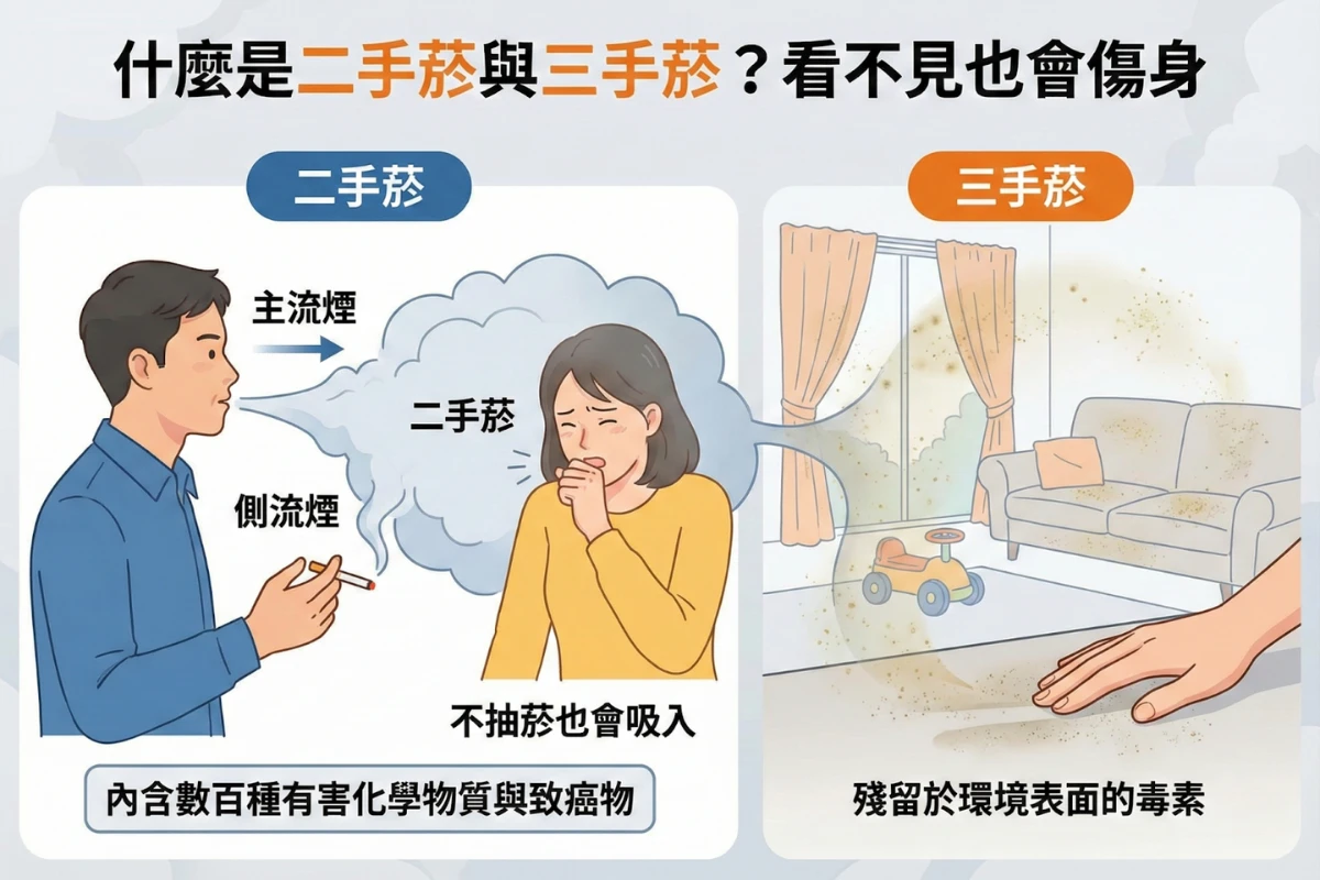 什麼是二手菸與三手菸