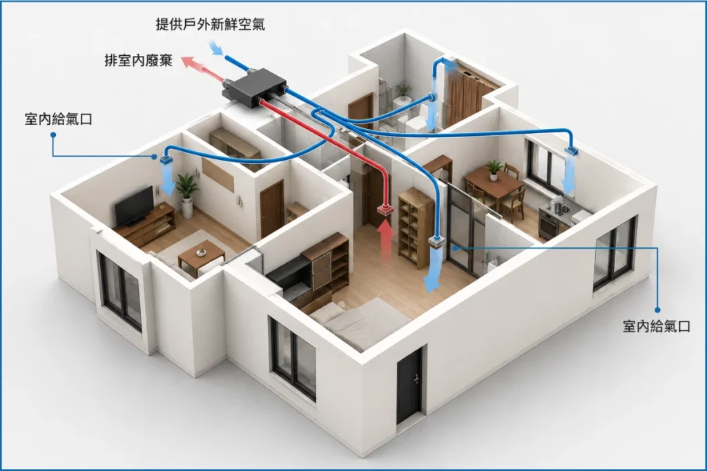全熱交換機原理